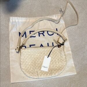Clare V Cream Woven Women's Bag